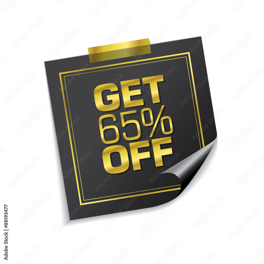Get 65 Precent Off Golden Sticky Notes Vector Icon Get 65 Precent Off Golden Sticky Notes Vector Icon