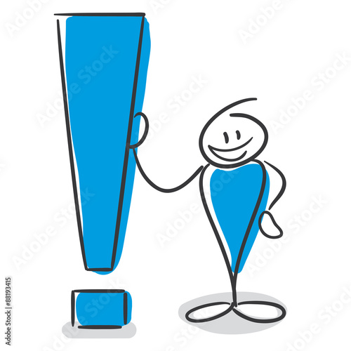 Stick Figure Series Blue