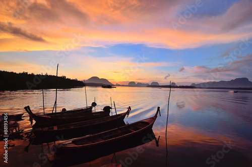 Fototapeta Naklejka Na Ścianę i Meble -  Sunset at Phang Nga ,Thailand