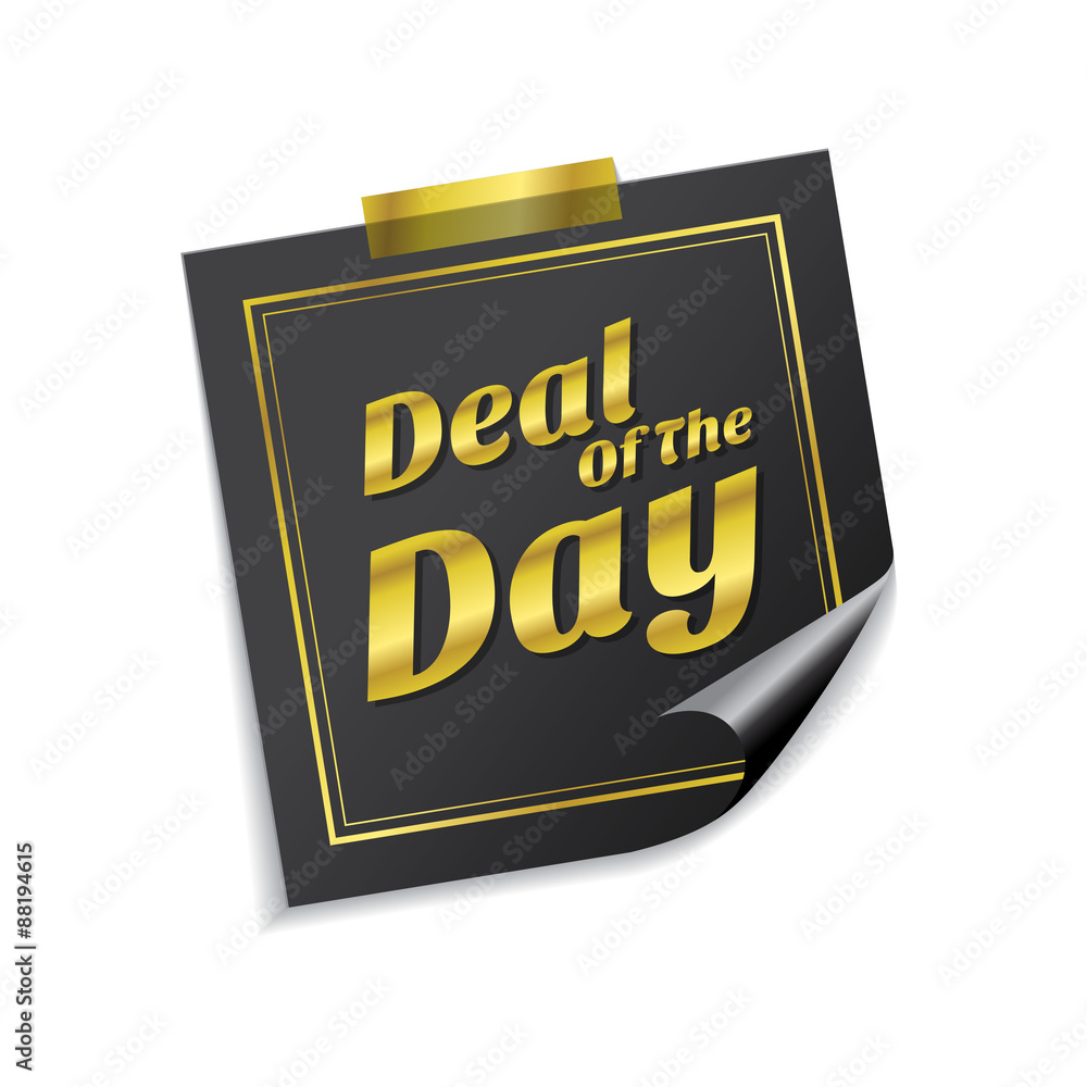 Button with text Deal of the day - stock vector 1178646, Deal Of