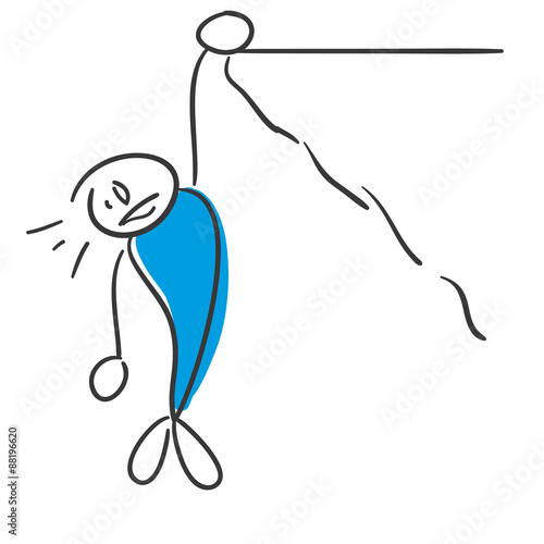Stick Figure Series Blue