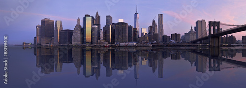 Morning at NYC Manhattan financial district #88199400