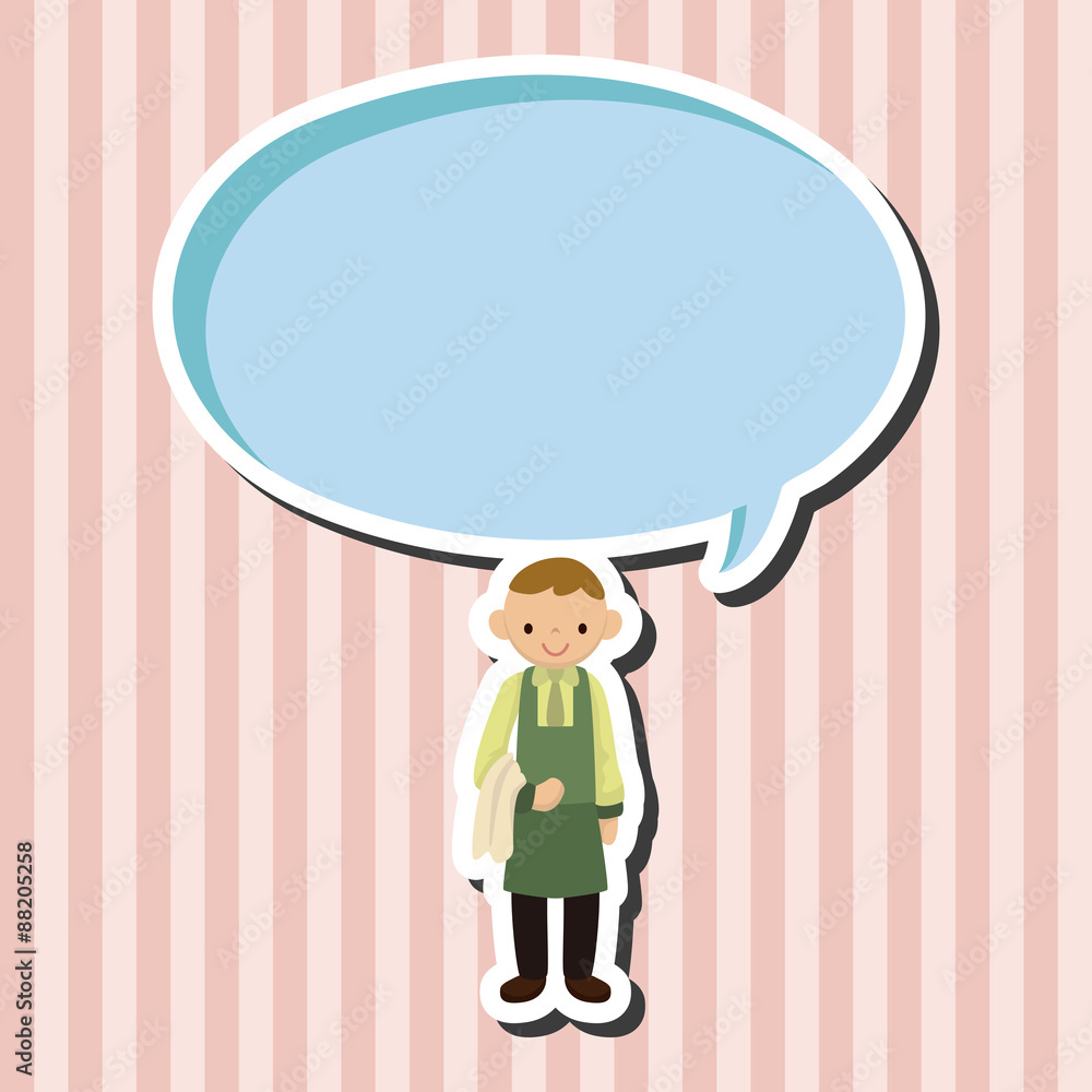 waiter theme elements vector,eps waiter theme elements vector,eps