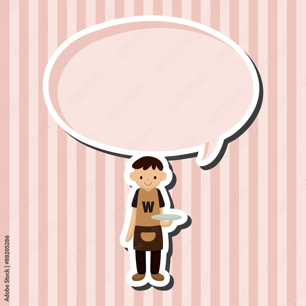 waiter theme elements vector,eps waiter theme elements vector,eps