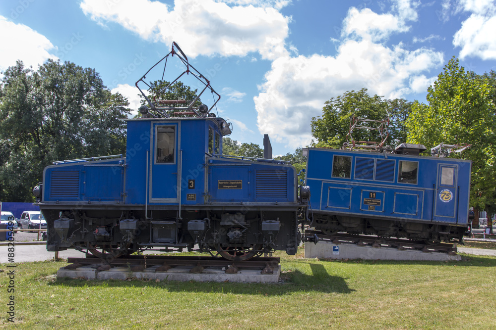 Locomotives of the Bavarian Zugspitze Railway in Munich, 2015 Locomotives of the Bavarian Zugspitze Railway in Munich, 2015
