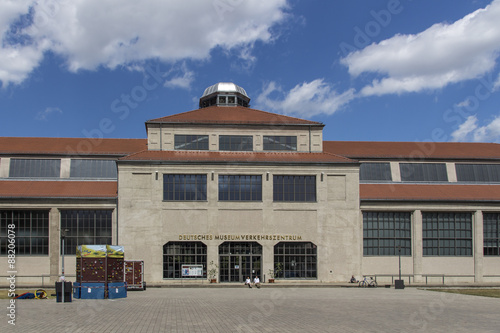 Entrance of the Deutsches Museum Verkehrszentrum in Munich, 2015 photo