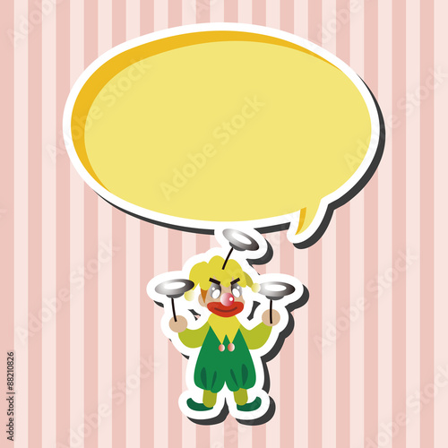 clowns theme elements vector,eps