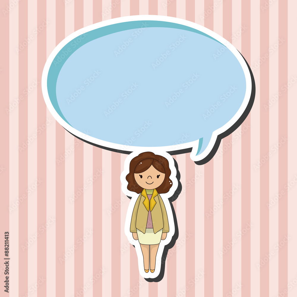 lady girl cartoon theme elements vector,eps lady girl cartoon theme elements vector,eps