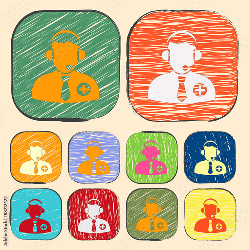 vector illustration of modern icon