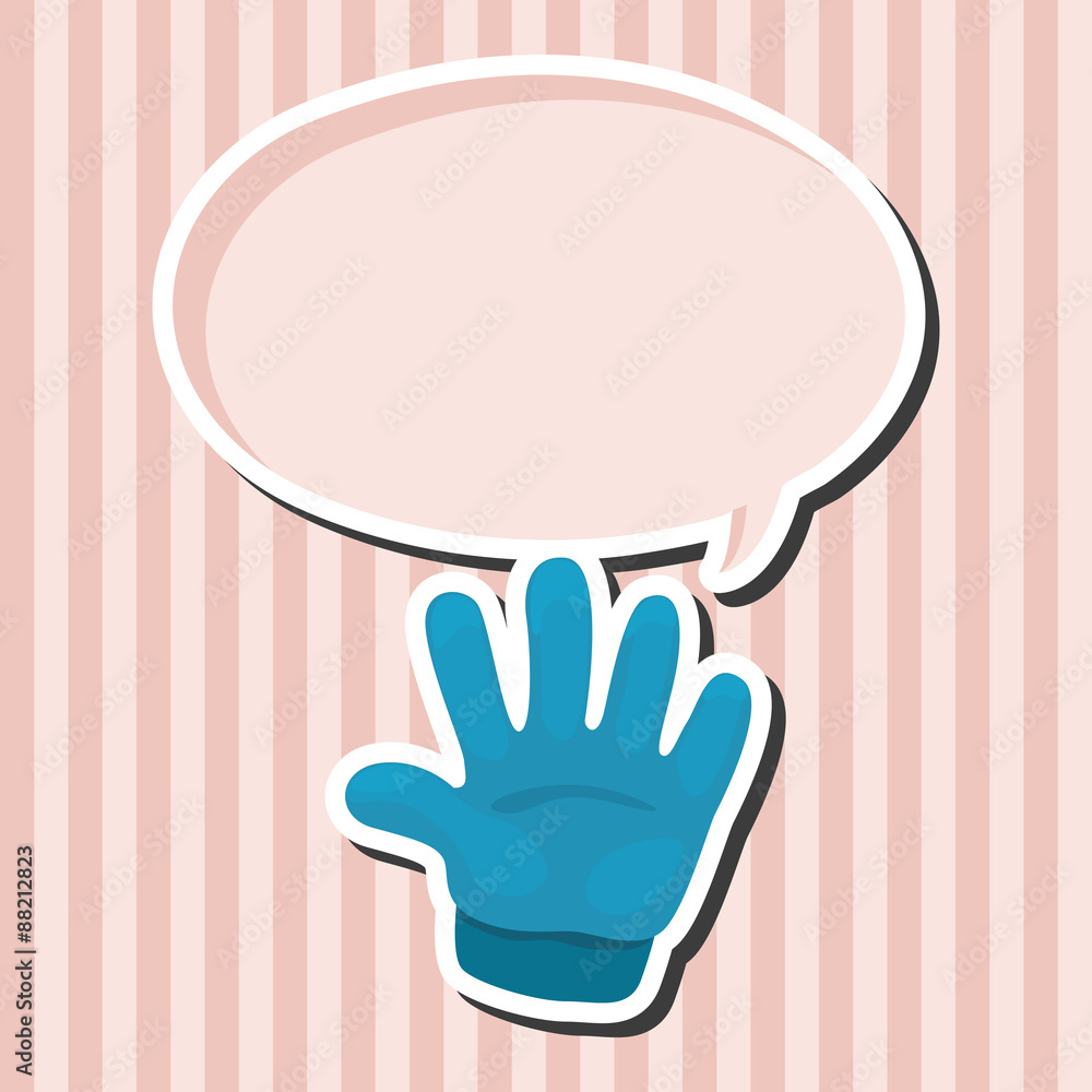 Obraz premium hand theme elements