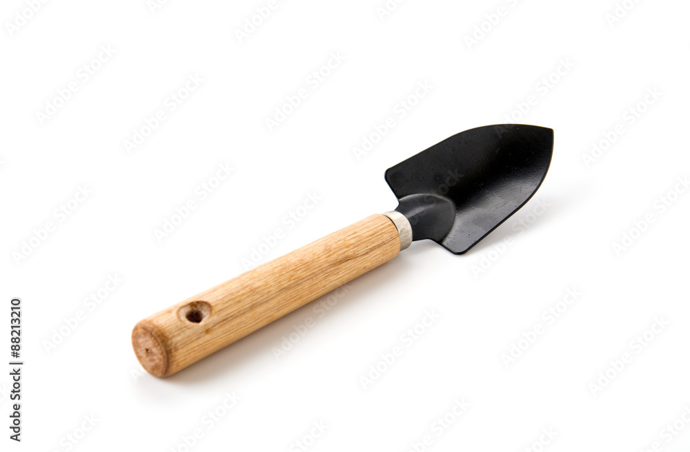 trowel or spade on white background