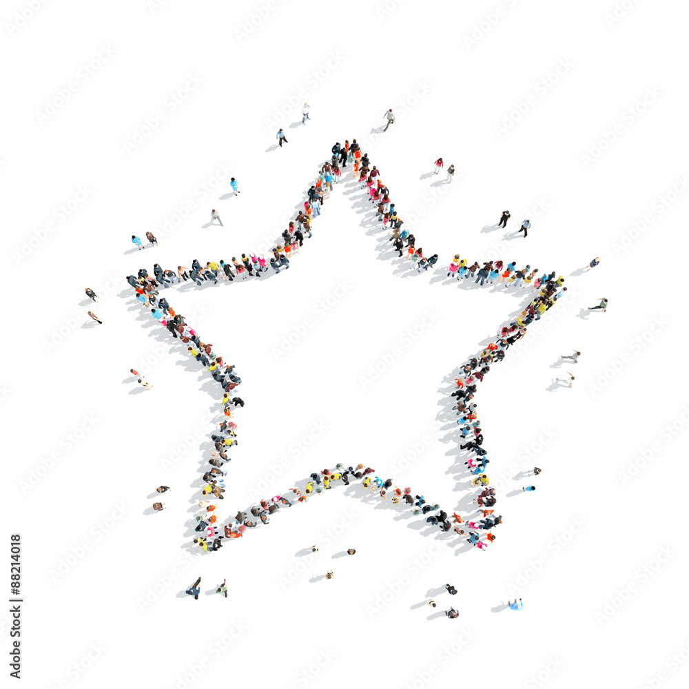 people in the shape of a star people in the shape of a star