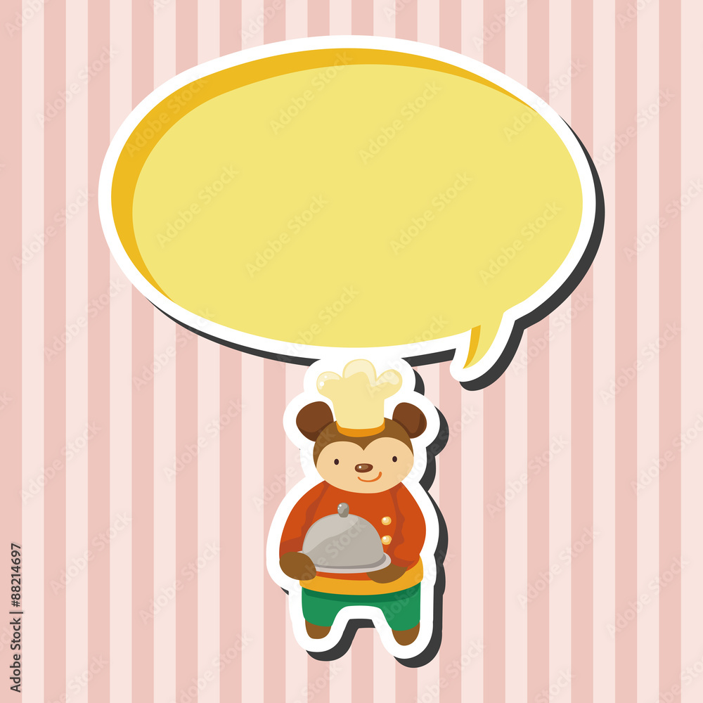 animal monkey chef cartoon theme elements animal monkey chef cartoon theme elements