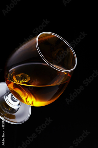 Whisky on glass