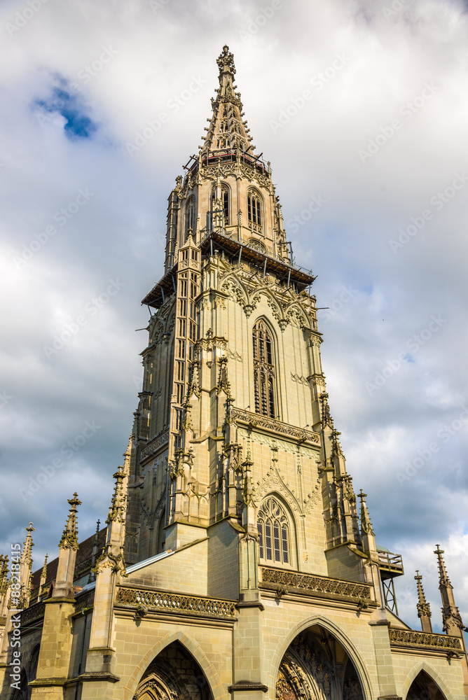 View of the Bern Minster - Switzerland