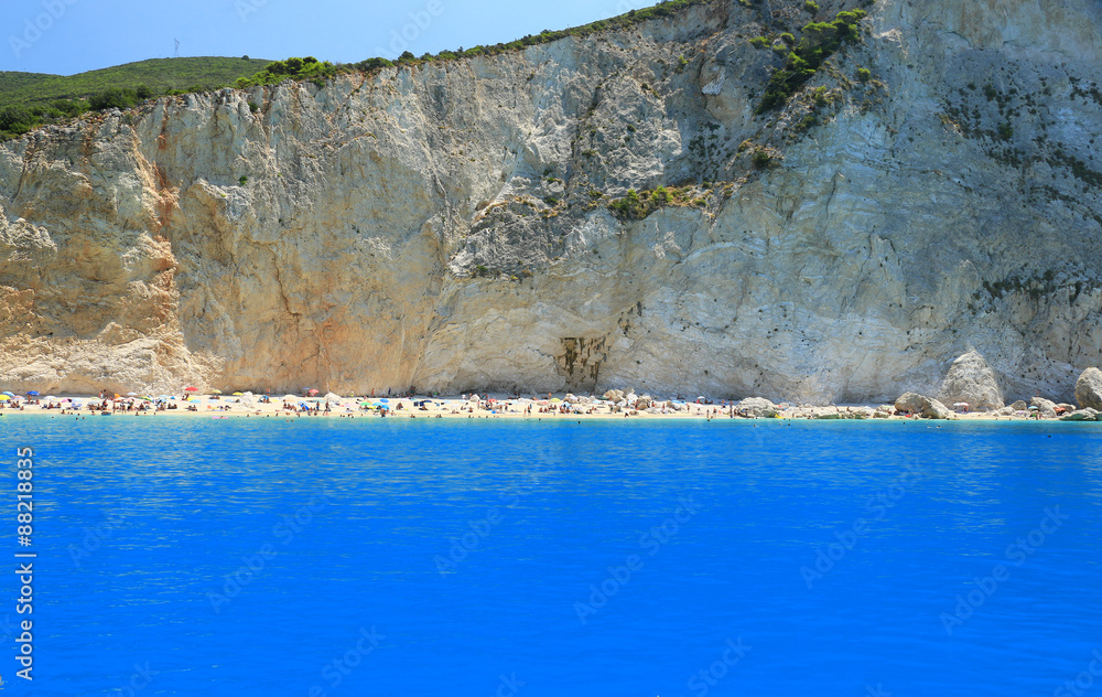 View of porto Katsiki beach, Lefkada Greece
