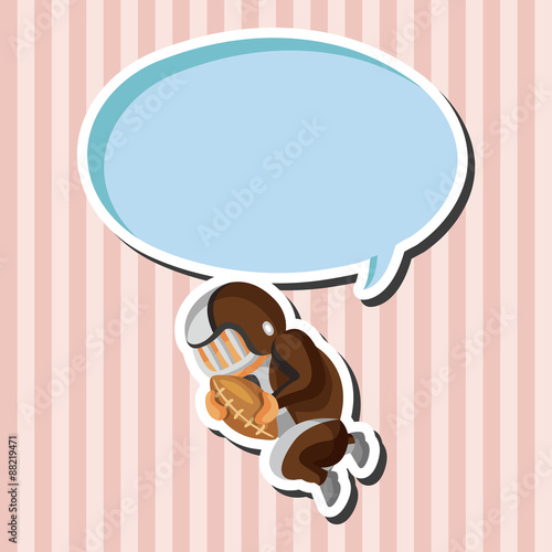 football player theme elements vector,eps