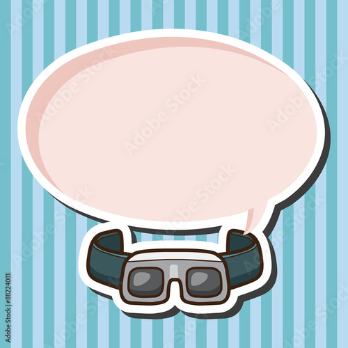 Laboratory goggle  theme elements