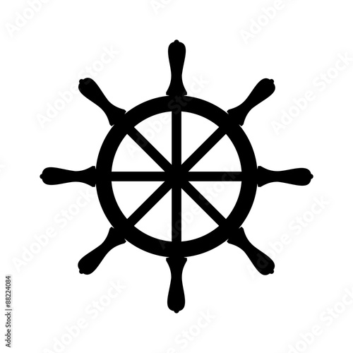 Steering wheel of the ship