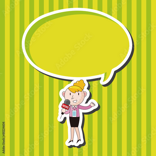 Reporter and photographer theme elements vector,eps