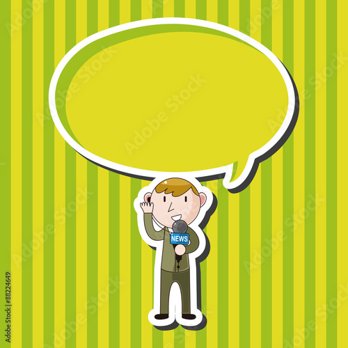 Reporter and photographer theme elements vector,eps
