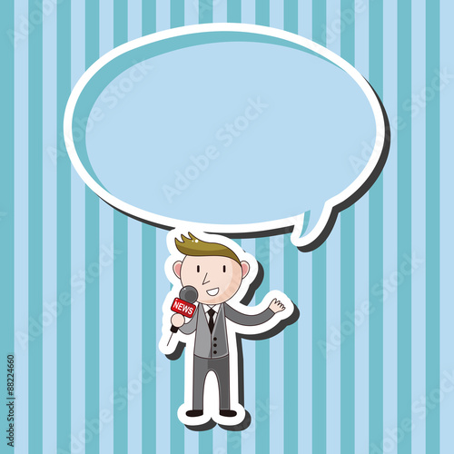 Reporter and photographer theme elements vector,eps