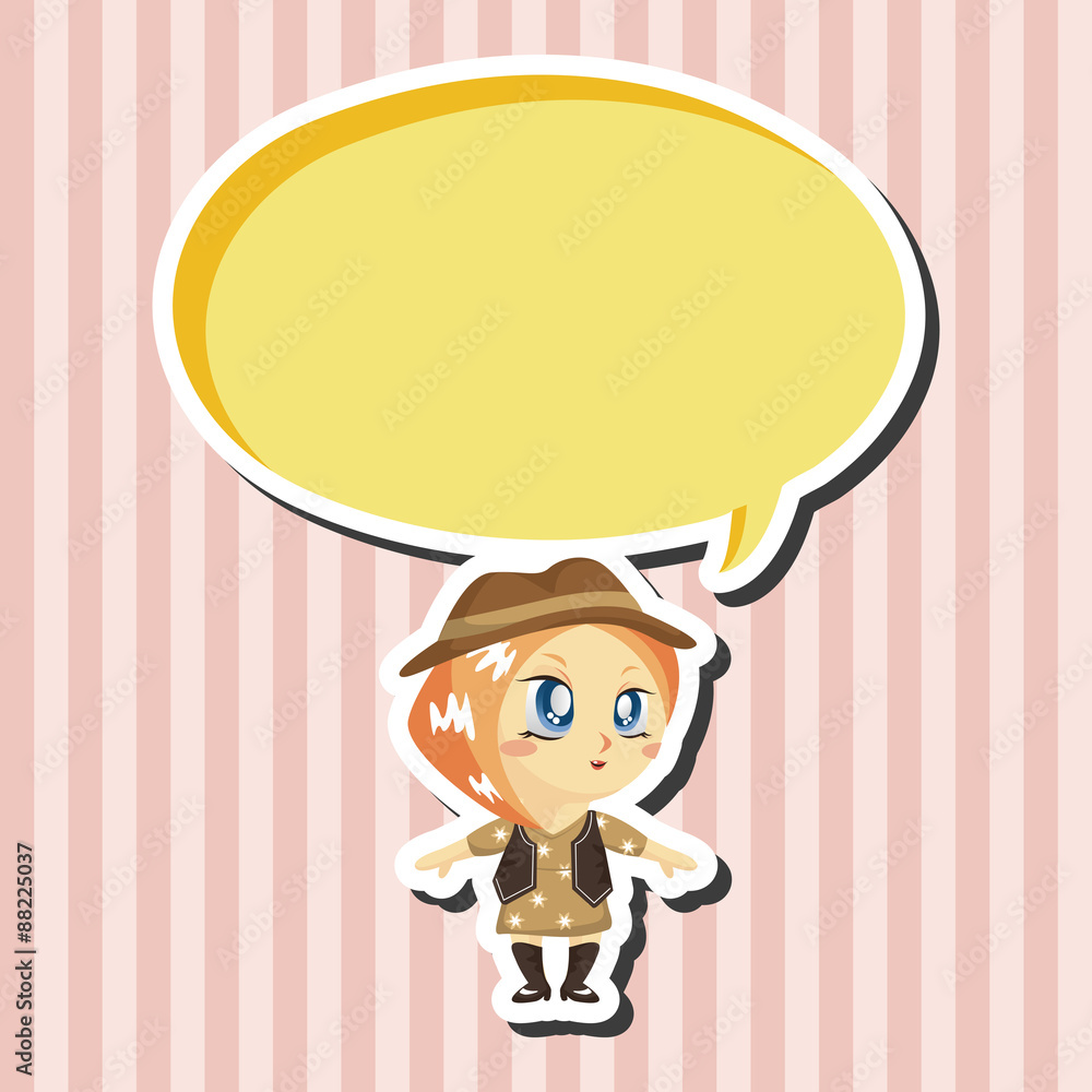 lady girl cartoon theme elements lady girl cartoon theme elements
