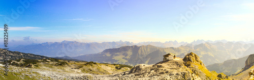 Blick vom Hohen Ifen  Bergpanorama  Kleinwalsertal 