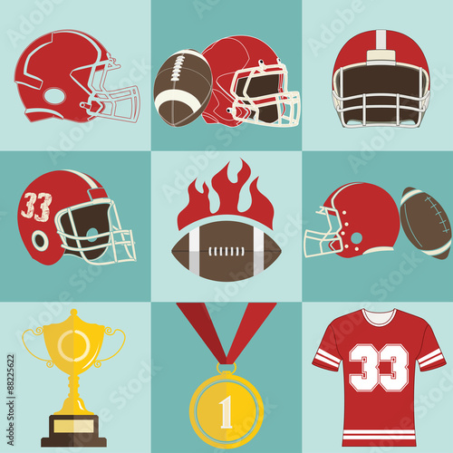 Football game icons 