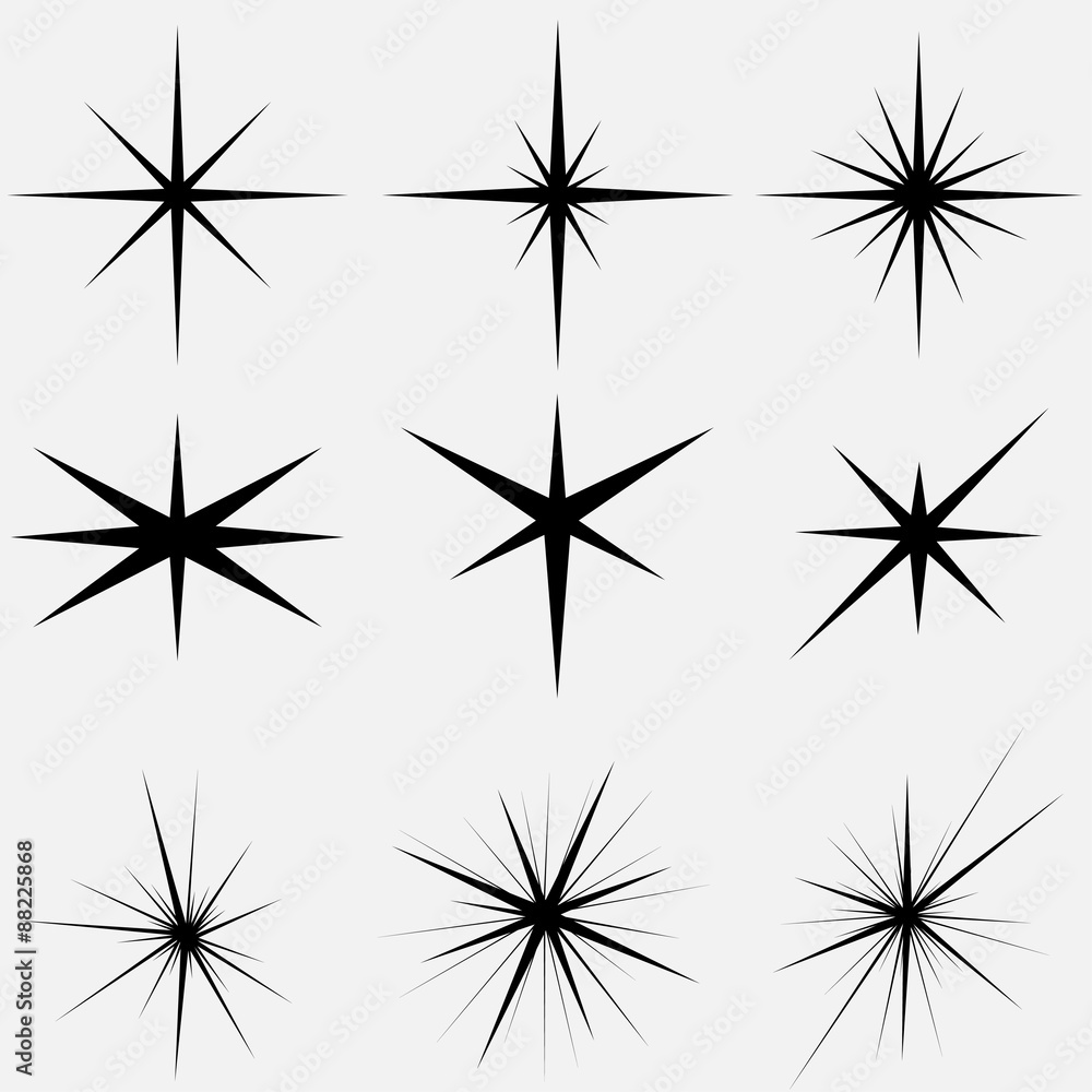 Sparkle lights Stars - vector Sparkle lights Stars - vector