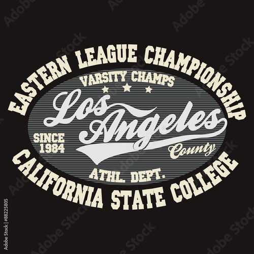 California T-shirt fashion Typography