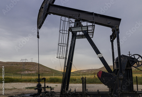 Oil well near Raman mountain, Batman, Turkey