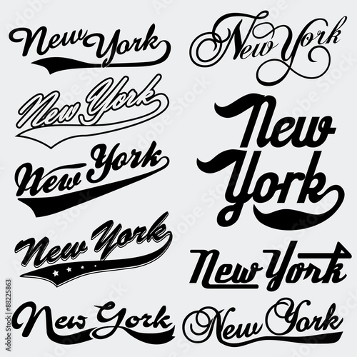 Photography New York typography