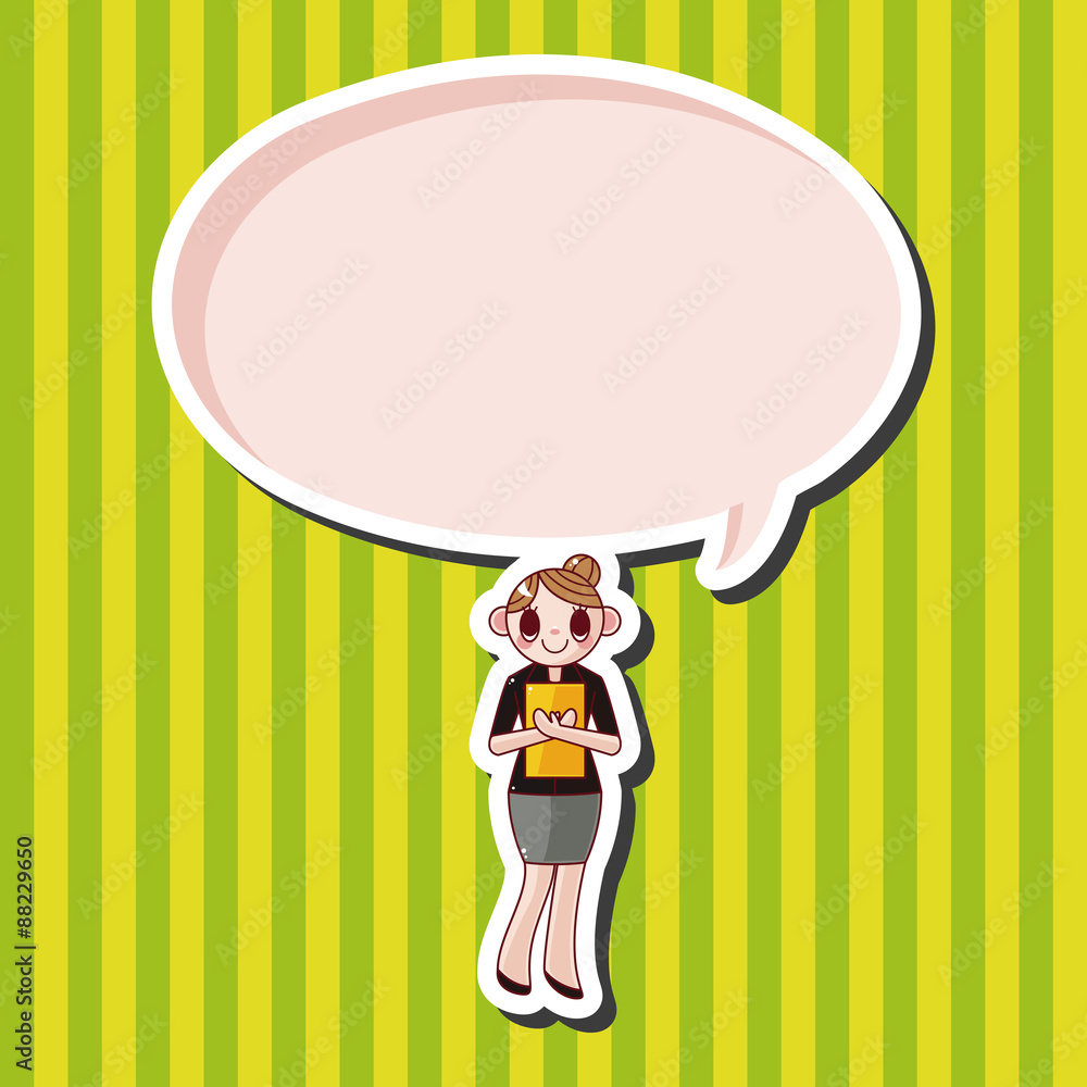 Office workers theme elements