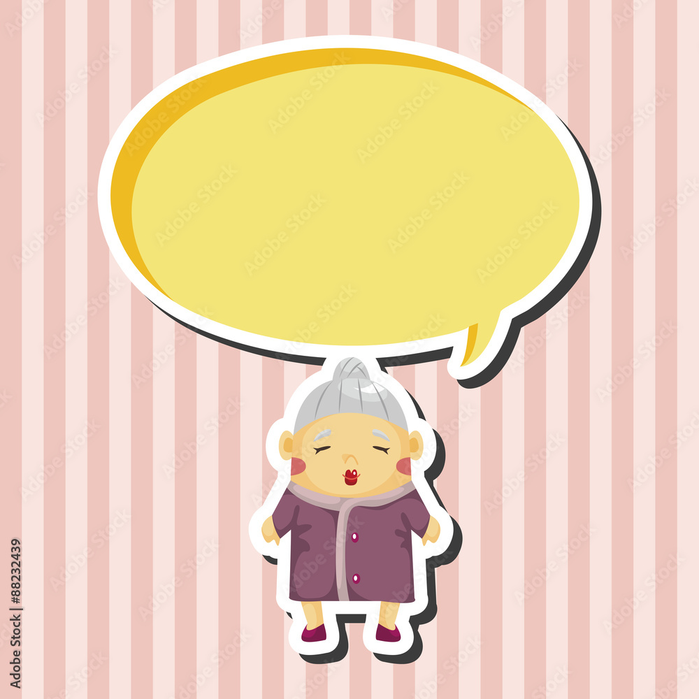 family grandmother character theme elements family grandmother character theme elements