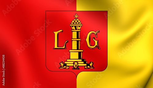 Slika na platnu Flag of the Liege City, Belgium.