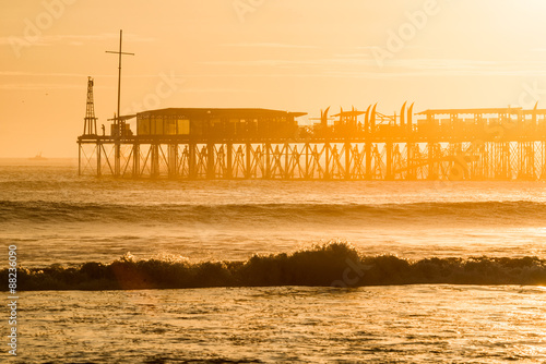 Famous pier at Pimentel. Peru