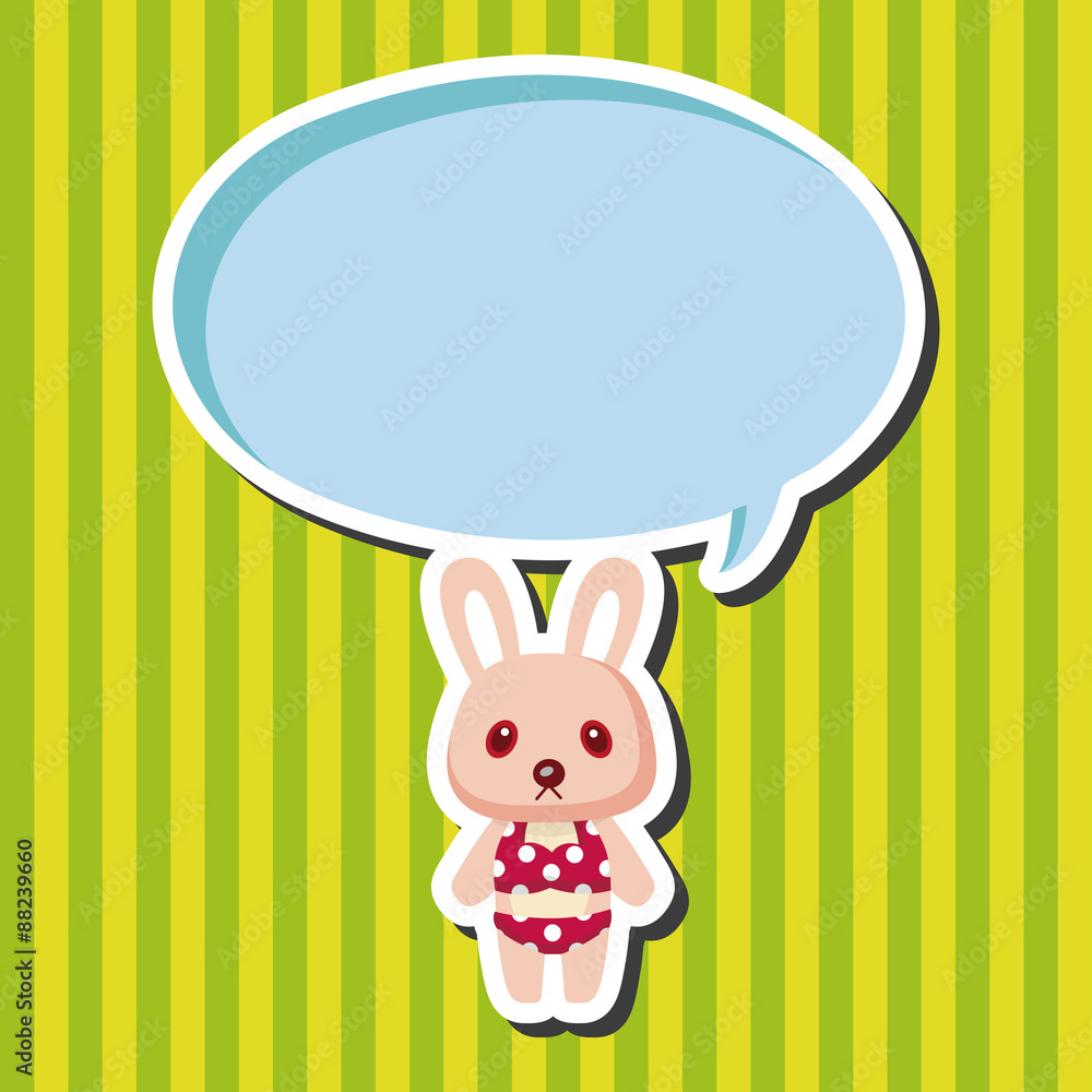 animal rabbit summer cartoon theme elements animal rabbit summer cartoon theme elements