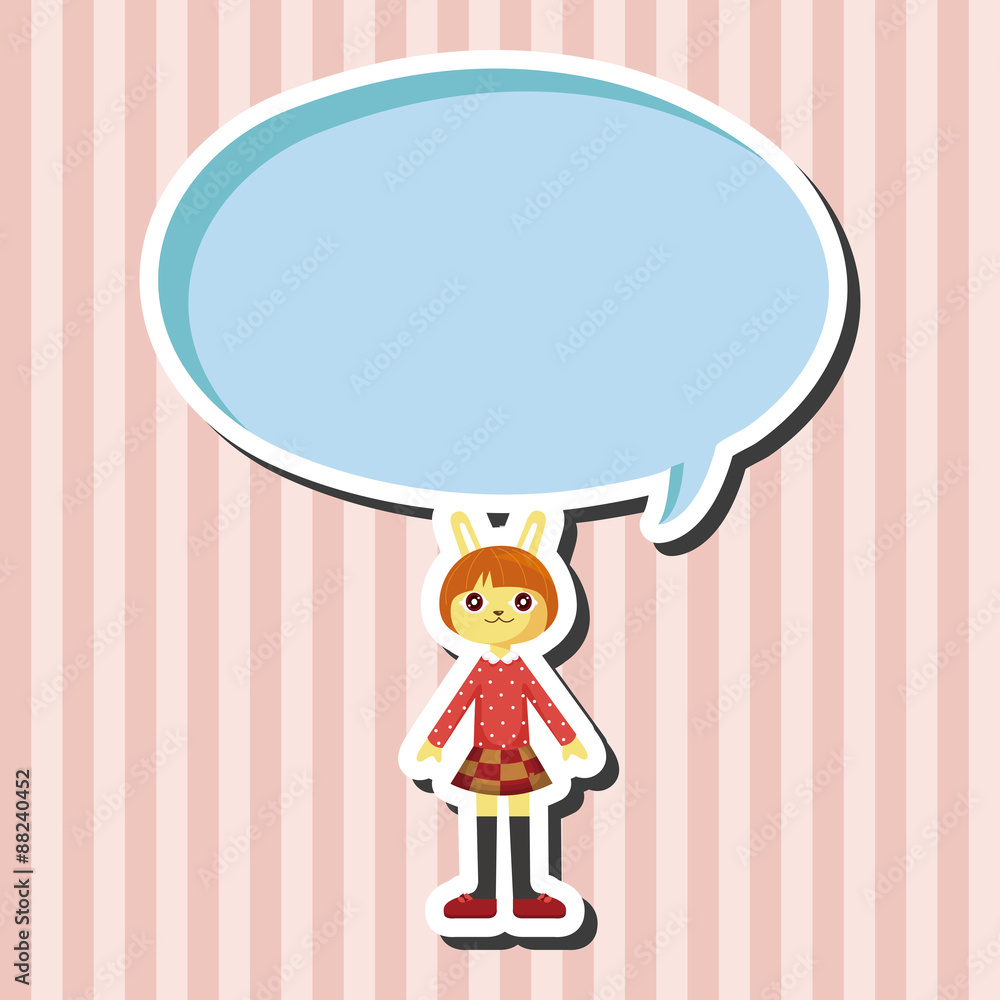 rabbit cartoon theme elements rabbit cartoon theme elements