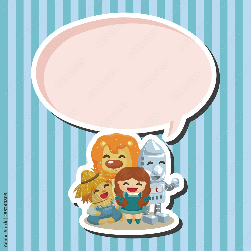 The Wizard of Oz cartoon theme elements The Wizard of Oz cartoon theme elements