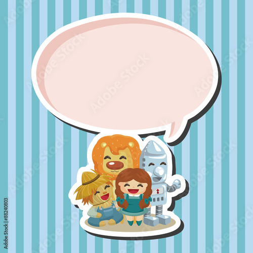 The Wizard of Oz cartoon theme elements