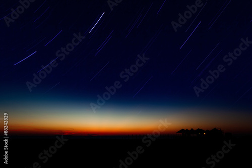 Fototapeta Naklejka Na Ścianę i Meble -  Mediterraner Nachthimmel