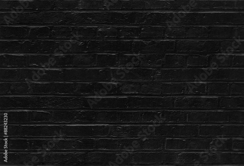 Seamless black brick wall p...