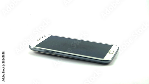White Smartphone Black Screen