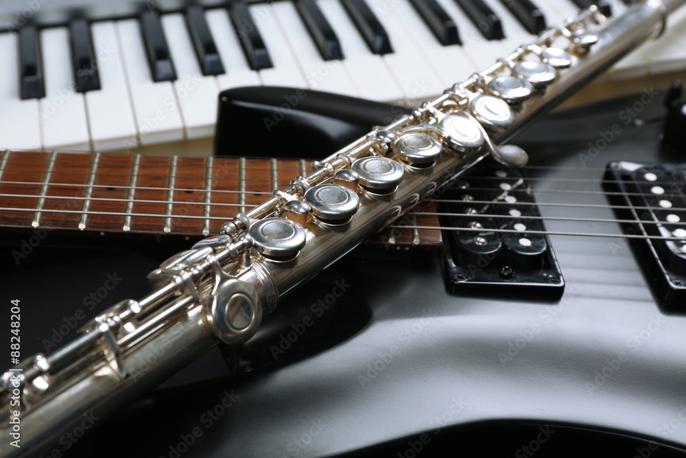 Obraz premium Musical instruments, closeup