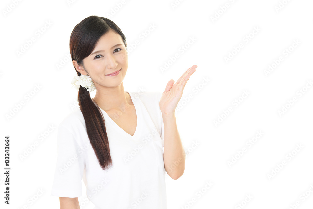 笑顔の女性 笑顔の女性