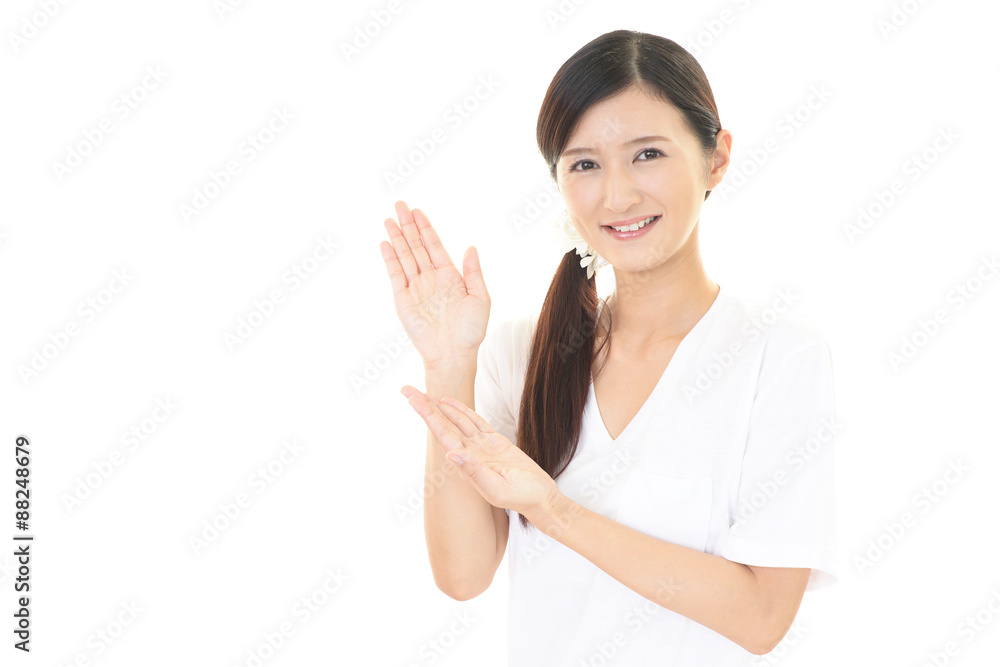 笑顔の女性 笑顔の女性