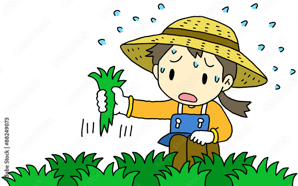 草むしり 女性 Stock イラスト Adobe Stock 草むしり 女性 Stock イラスト Adobe Stock