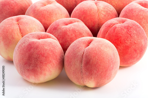 Japan Peaches isolated on white background