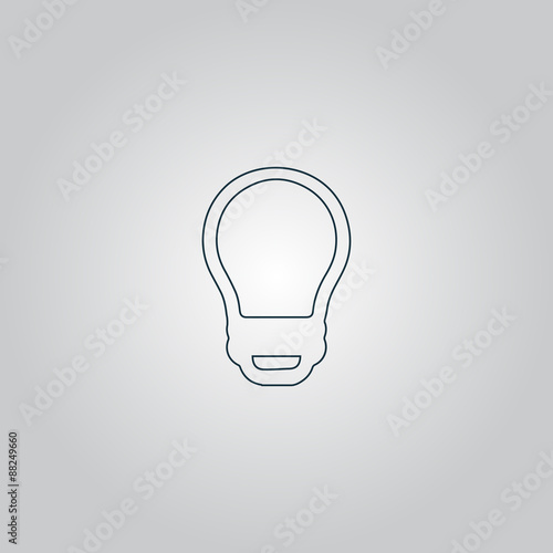 Led lamp, vector bulb, isolated